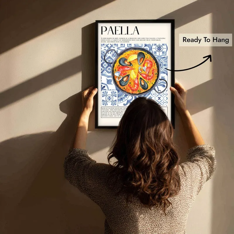 Paella Archival Canvas Wall Art - Black media 6