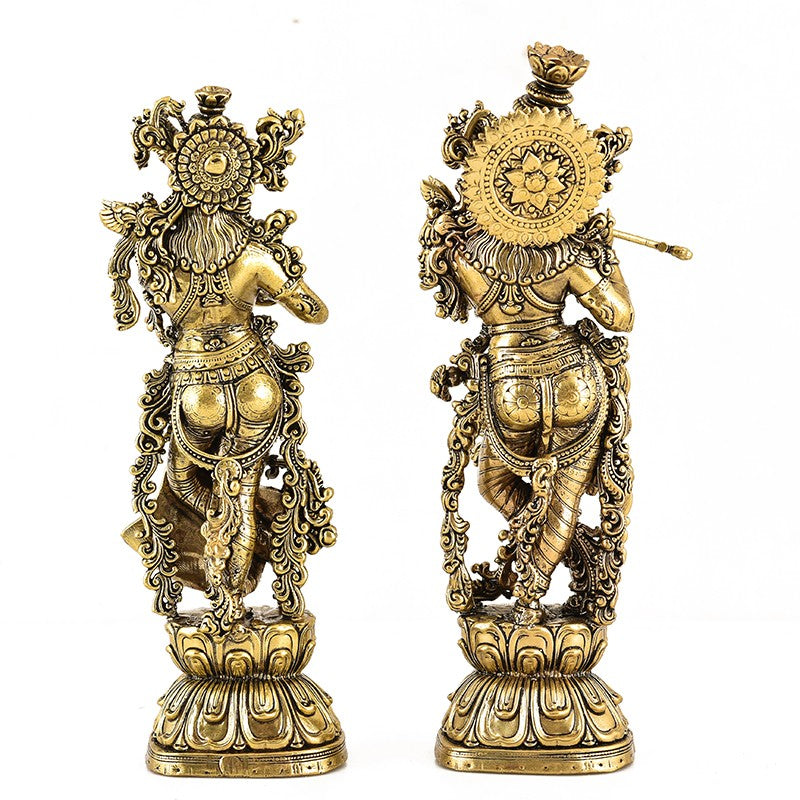 Divine Venugopala Brass Idol - Set Of Two image 6