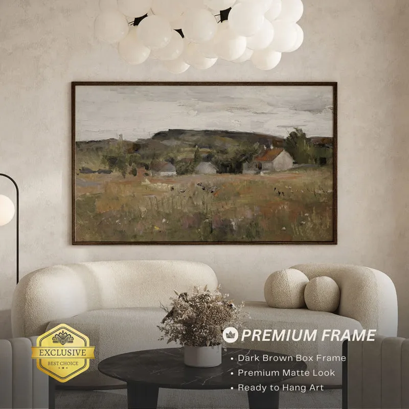 Village Dreams Wood Wall Art With Frame - Black media 3