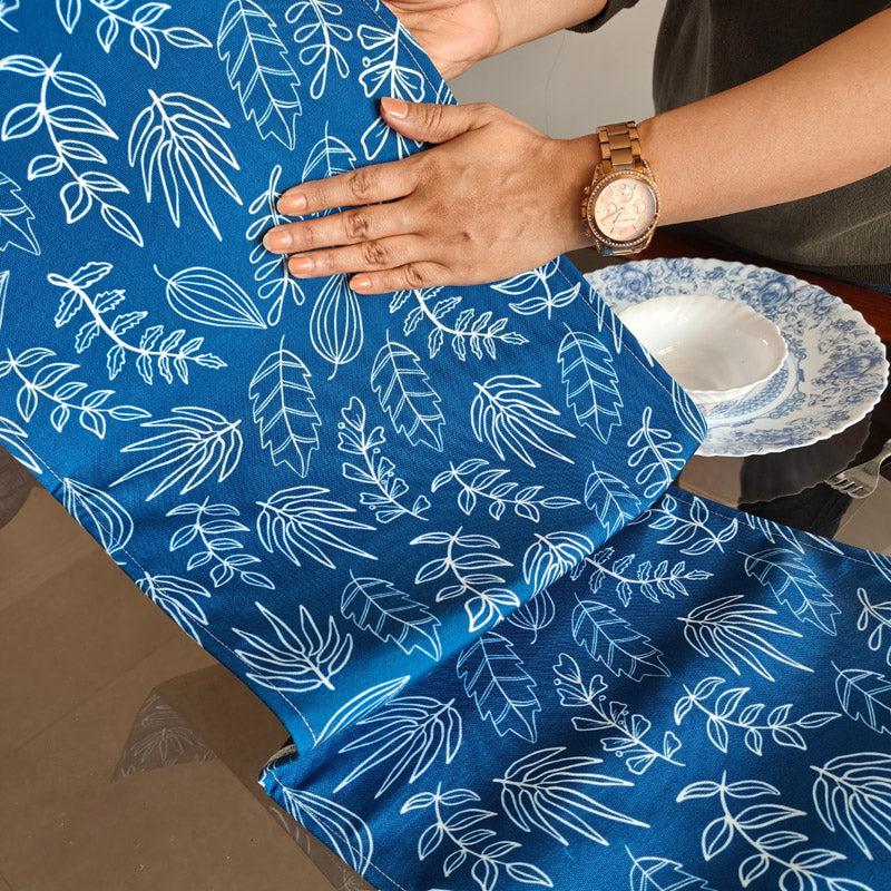 Indigo Flora Poly Canvas Table Runner media 3