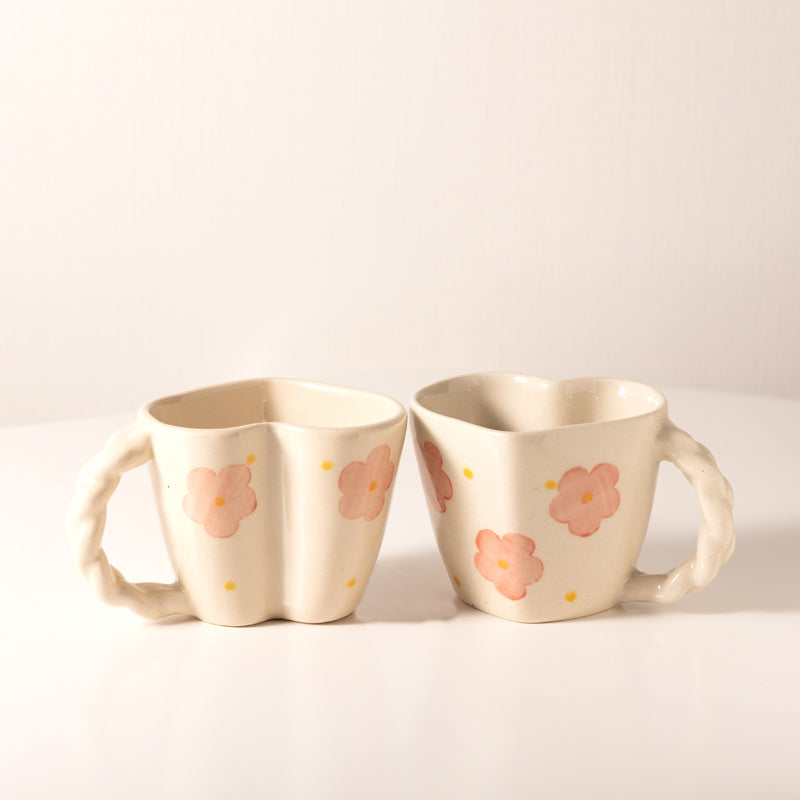 Dil Ceramic Coffee Mug (200 mL Each) - Set of Two media 4