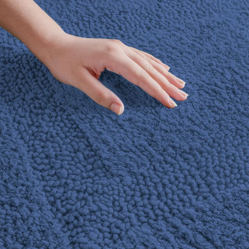 Paris Treads Microfiber Bath Mat - Blue media 5