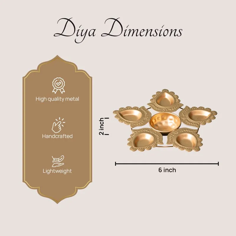 SaanjhGlow Metal Diyas media 7
