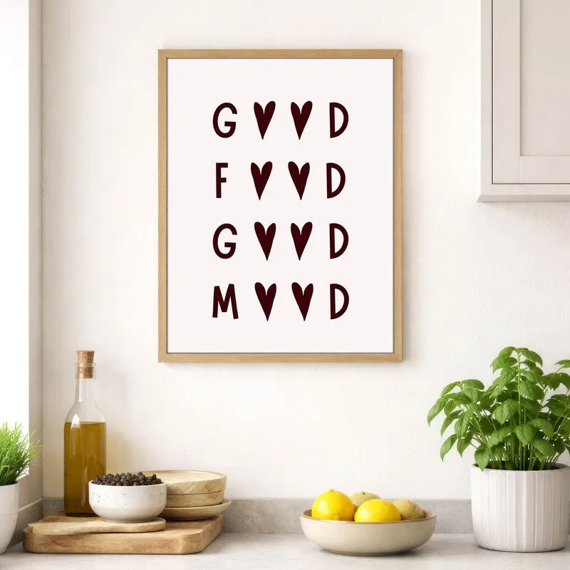 Kitchen Quotes Archival Canvas Wall Art - Brown media 4