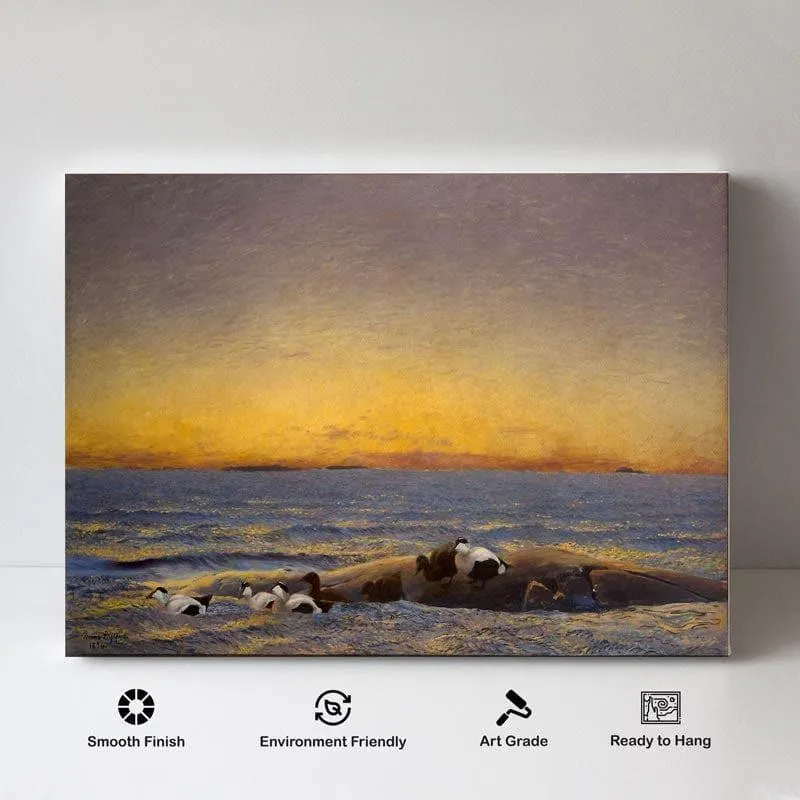 Morning Mood - The Sea Canvas Painting - Bruno Andreas - Gallery Wrap media 4