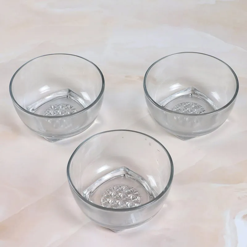 Kublai Glass Snack Bowl (300 ML) - Set Of Three media 7