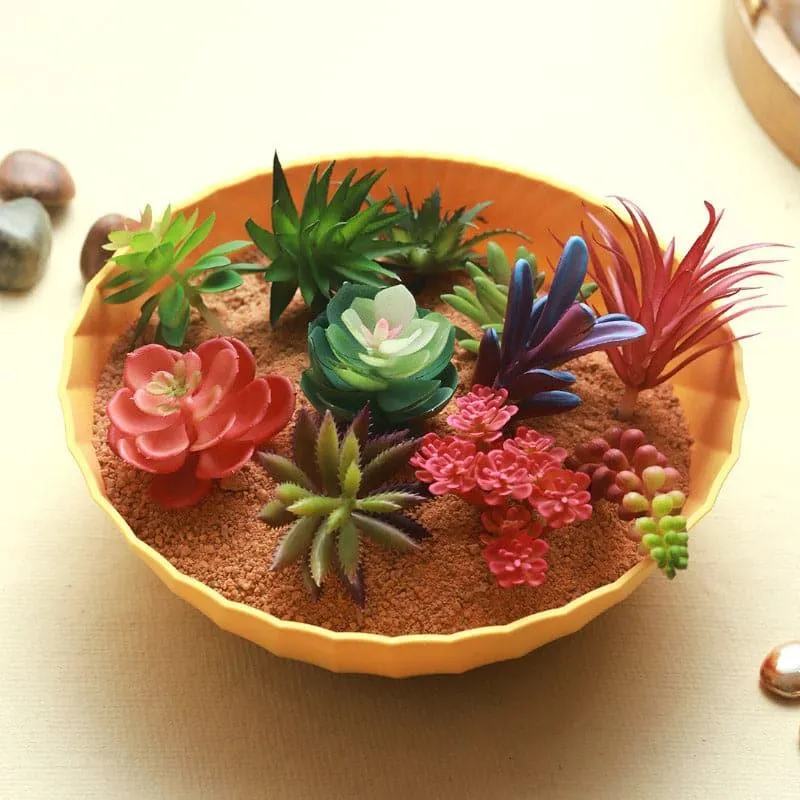Faux Succulent Artificial Plant - Set Of Twelve media 3