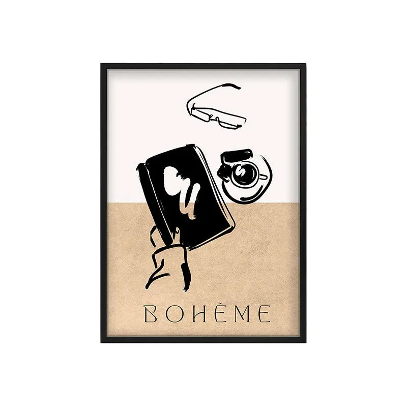 Boheme Ritual Canvas Wall Painting With Black Frame media 3