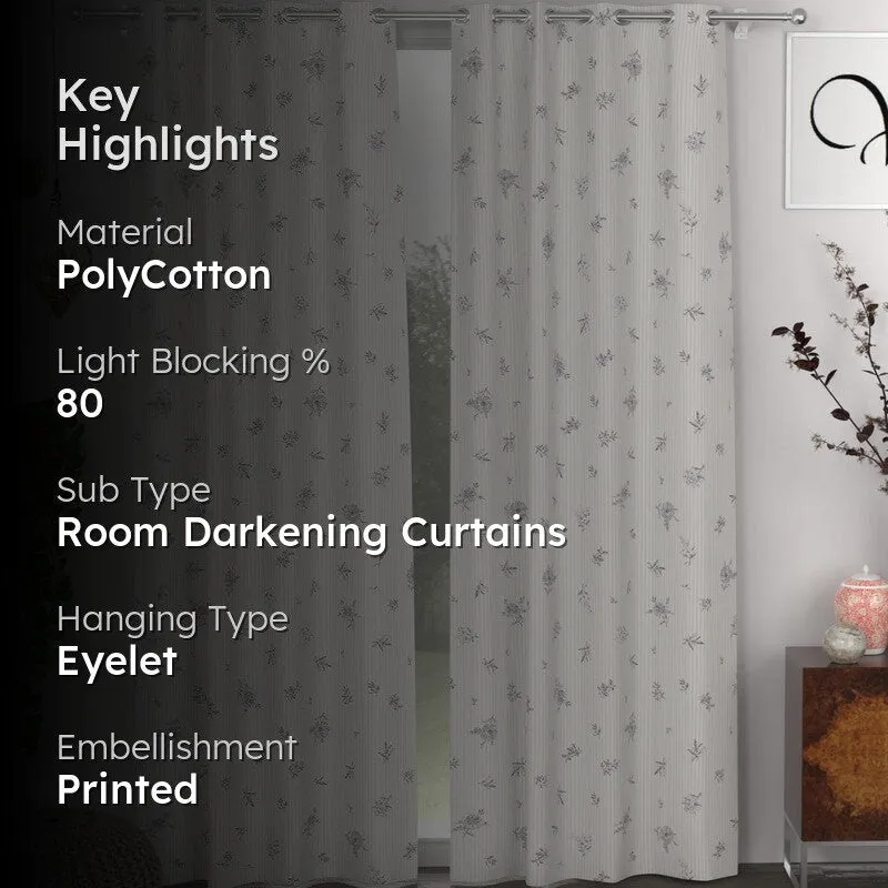 Floral Charm Curtains - Set of Two media 2