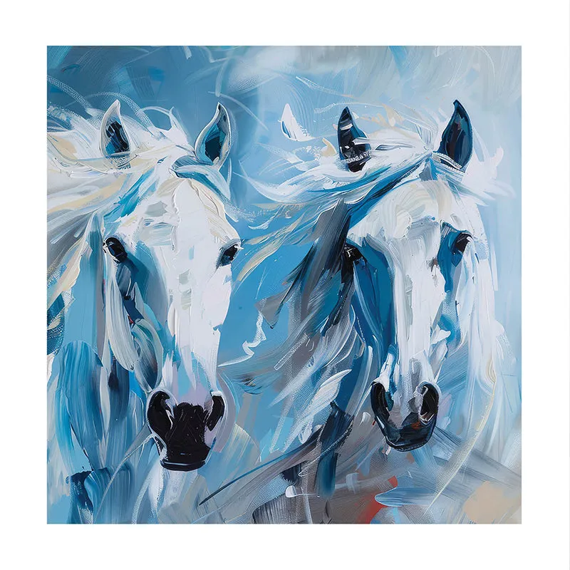 Painted Palominos Canvas Wall Art media 3