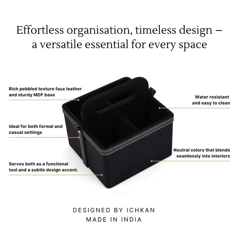 Ember Dote Leatherette Multi-Utility Organiser - Black media 8