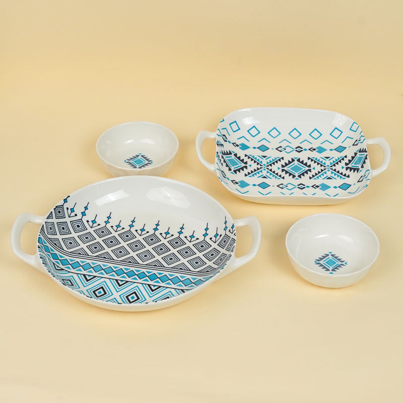 Jivo Ethnic Porcelain Serving Set - Four Piece Set media 3
