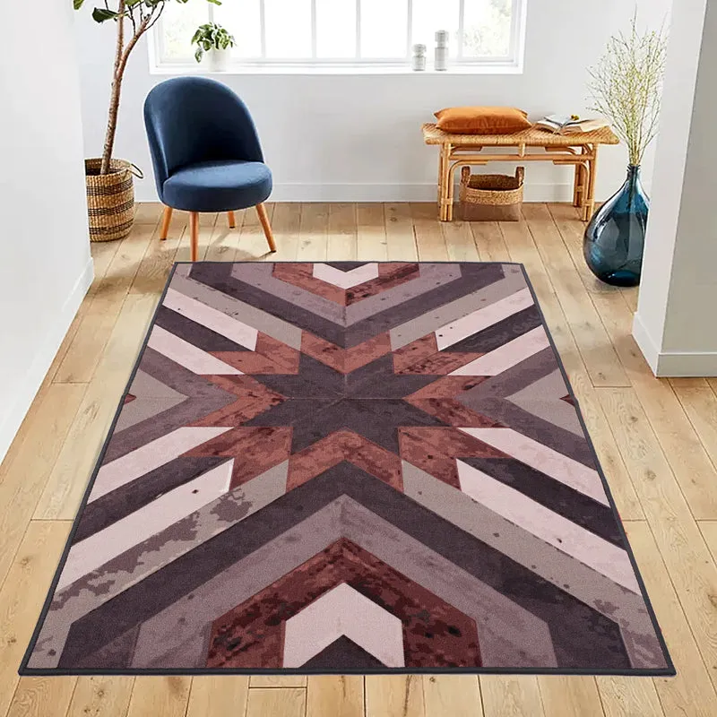 Diagonal Geometry Anti-Skid Carpet media 3