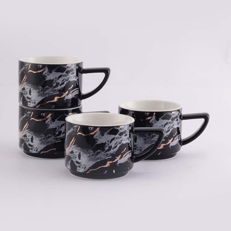 Marble Ceramic Tea Cup (200 mL Each) -  Set of Four media 7