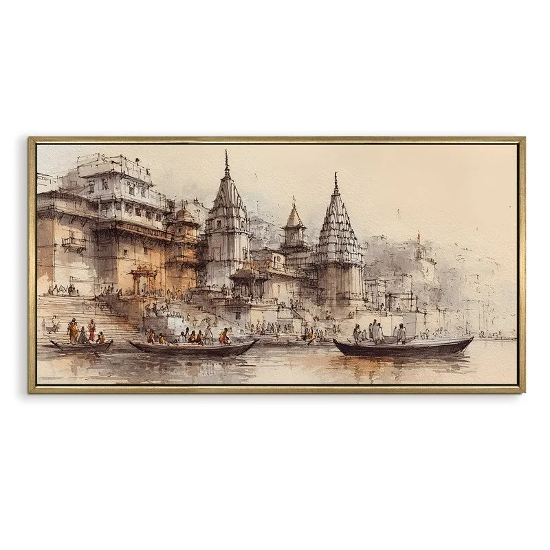 Boats in the Golden Calm Wall Art media 4