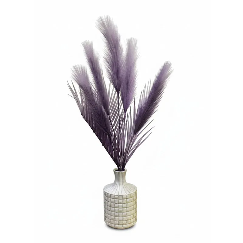 Real Look Artificial Pampas Flower - Purple media 5