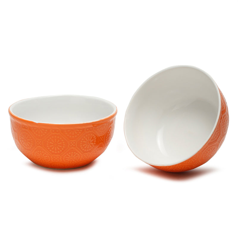 Cuppa Serving Bowl (Orange,600 mL) - Set Of Two media 4
