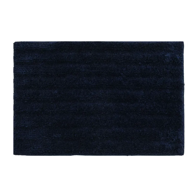 Averra Cotton Bath Mat - Navy Blue media 1