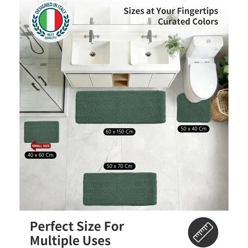 BathEase Anti Skid Bath Mats (Green) - Set of Two media 10