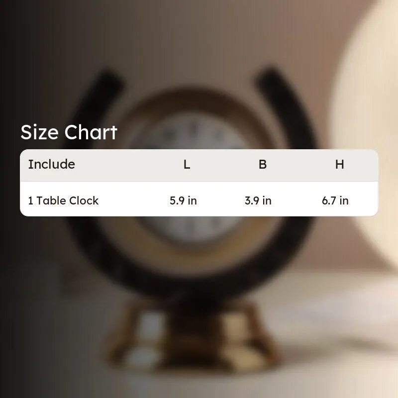 OpalTime Table Clock - Gold media 9