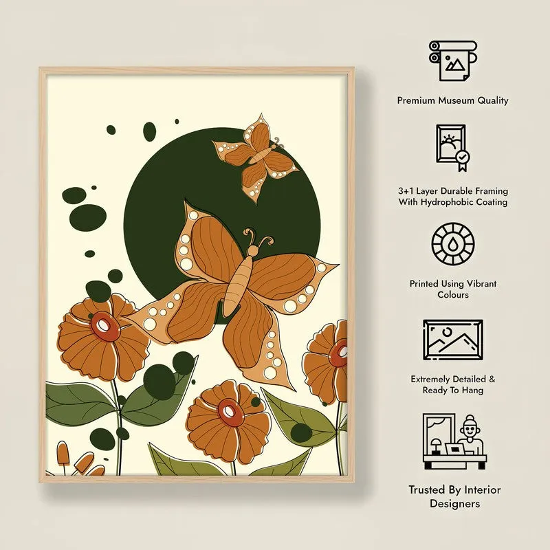 Verdant Visions Archival Canvas Wall Art - Natural Brown Frame media 8