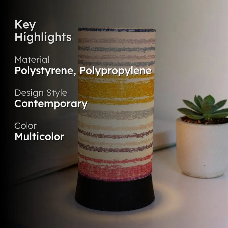 Muted Stripe Handmade Table Lamp media 2
