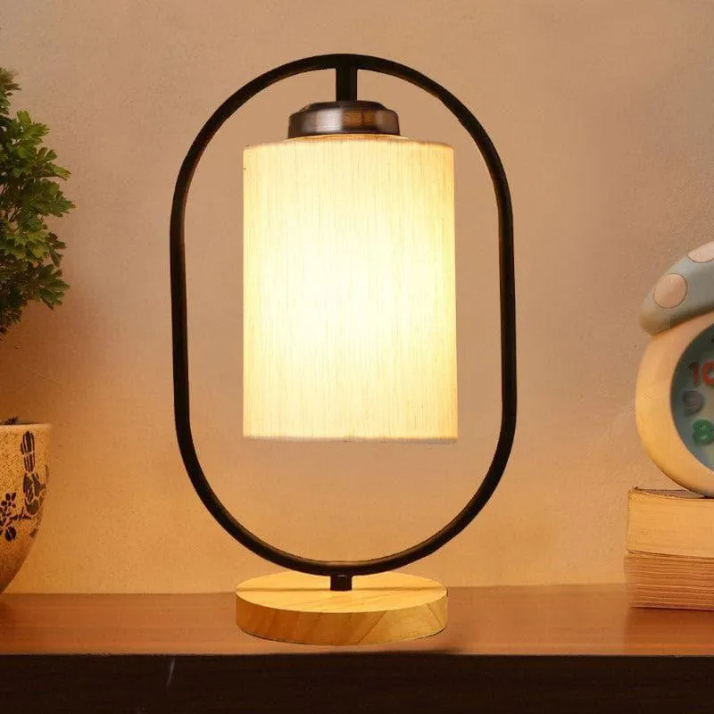 Radiant Echo Fabric Table Lamp - White media 1