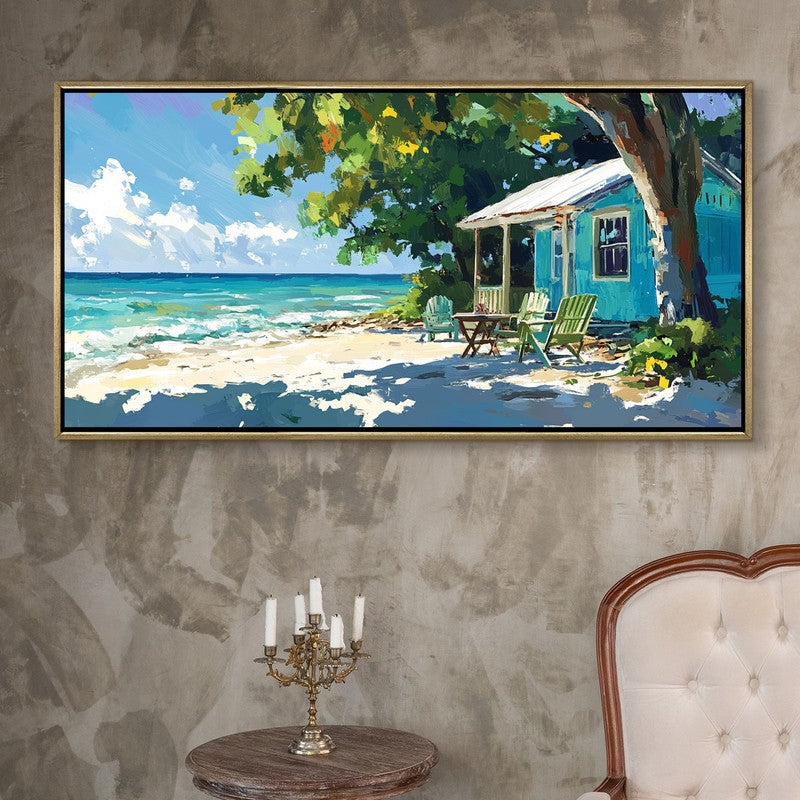 Utopia Canvas Wall Painting With Frame