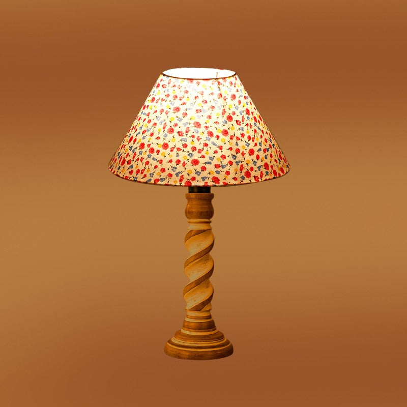 Modera Solvo Floral Wooden Table Lamp - Multicolor media 7