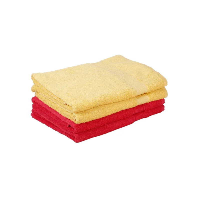 Bodil Bath Towel (Yellow & Pink) - Set Of Four media 5