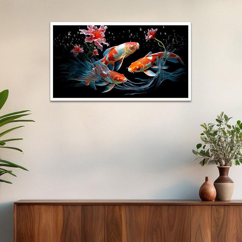 Magical Waters Wall Painting With Frame