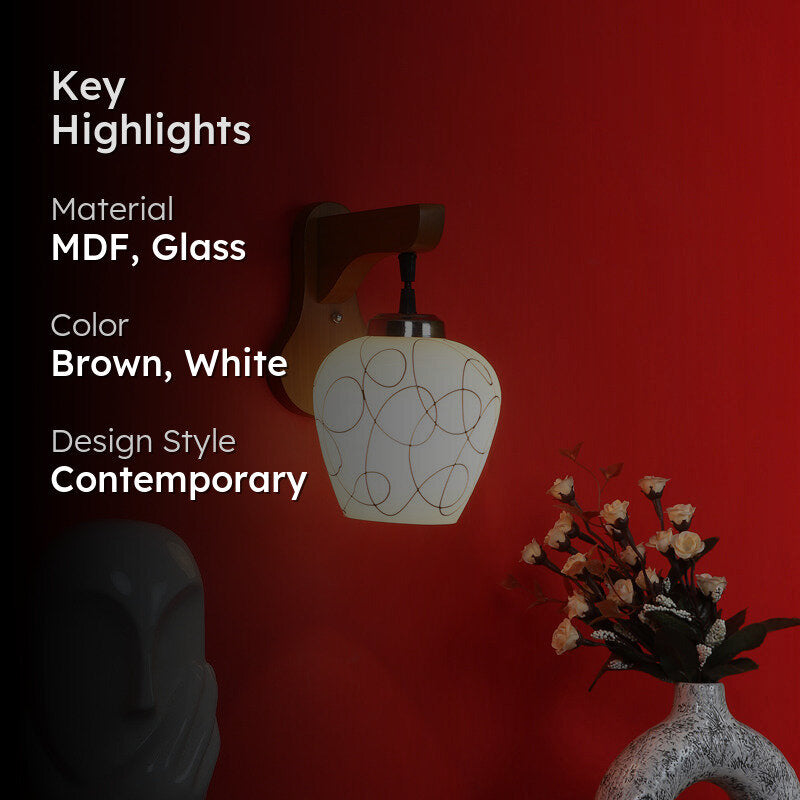 Lhasa I Wall Lamp - Brown media 2