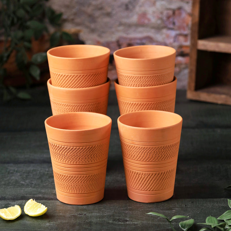 Matki Terracotta Glass (350 mL) - Set Of Six media 4
