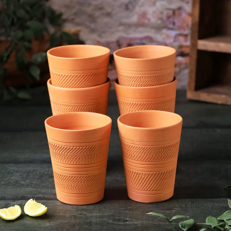 Matki Terracotta Glass (350 mL) - Set Of Six media 4