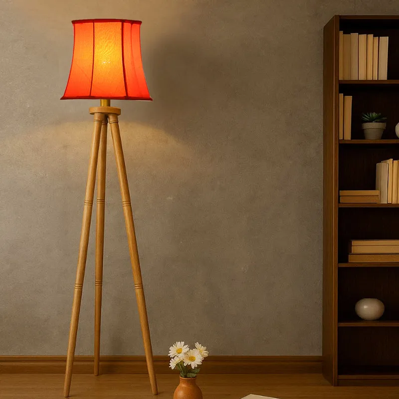 Cotin Curve Tripod Floor Lamp - Orange media 1