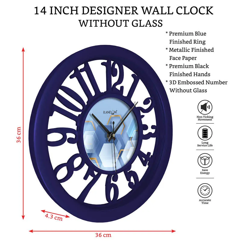 Mercy Blue Wall Clock media 5