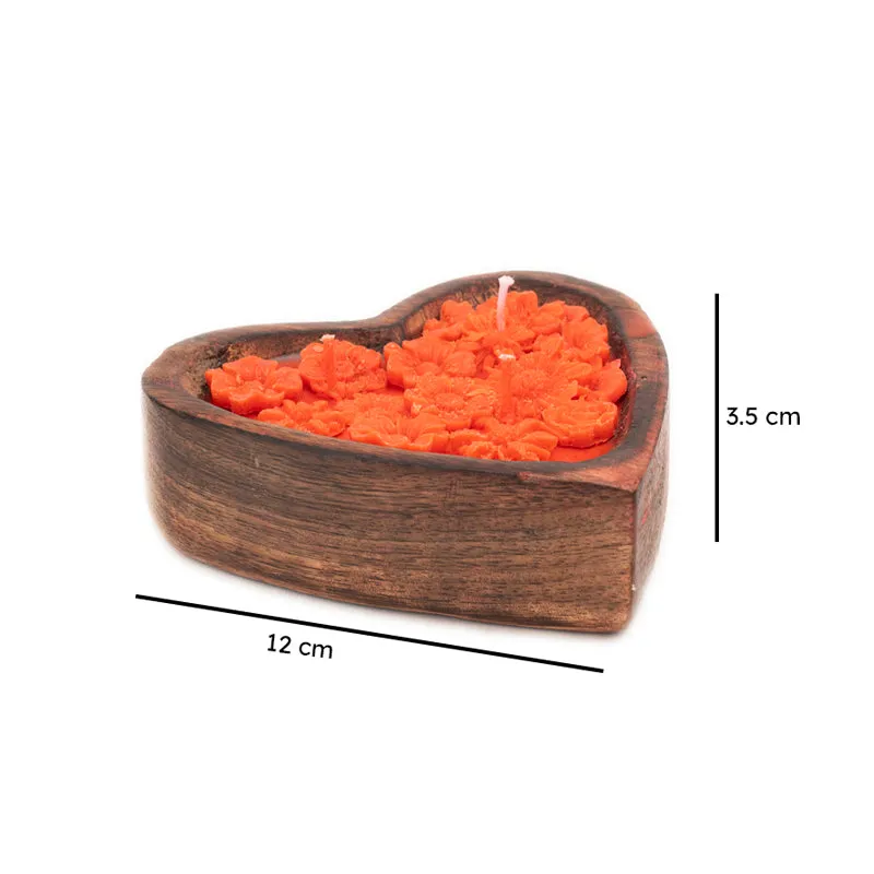 Flower Heart Scented Candle - Rose media 6