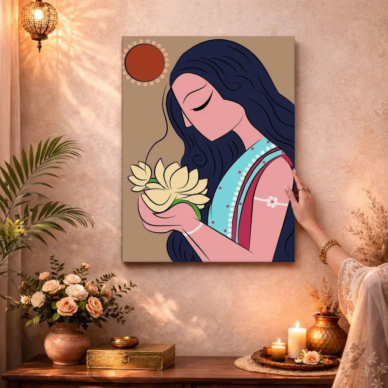 Bengal Lady Canvas Wall Art & Paintings media 3