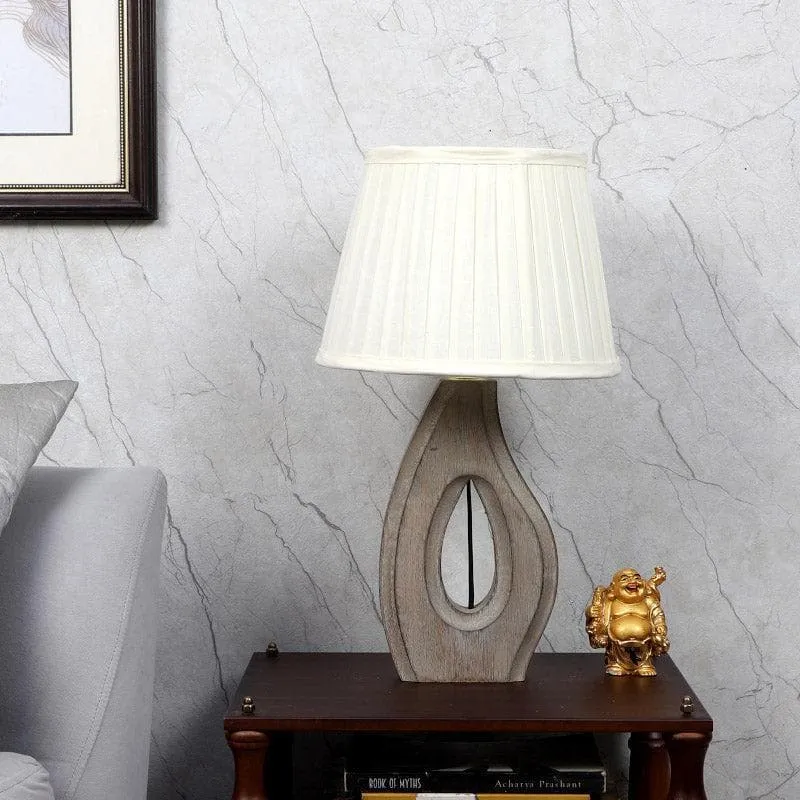 Vesara Cove Fabric Table Lamp - White media 3