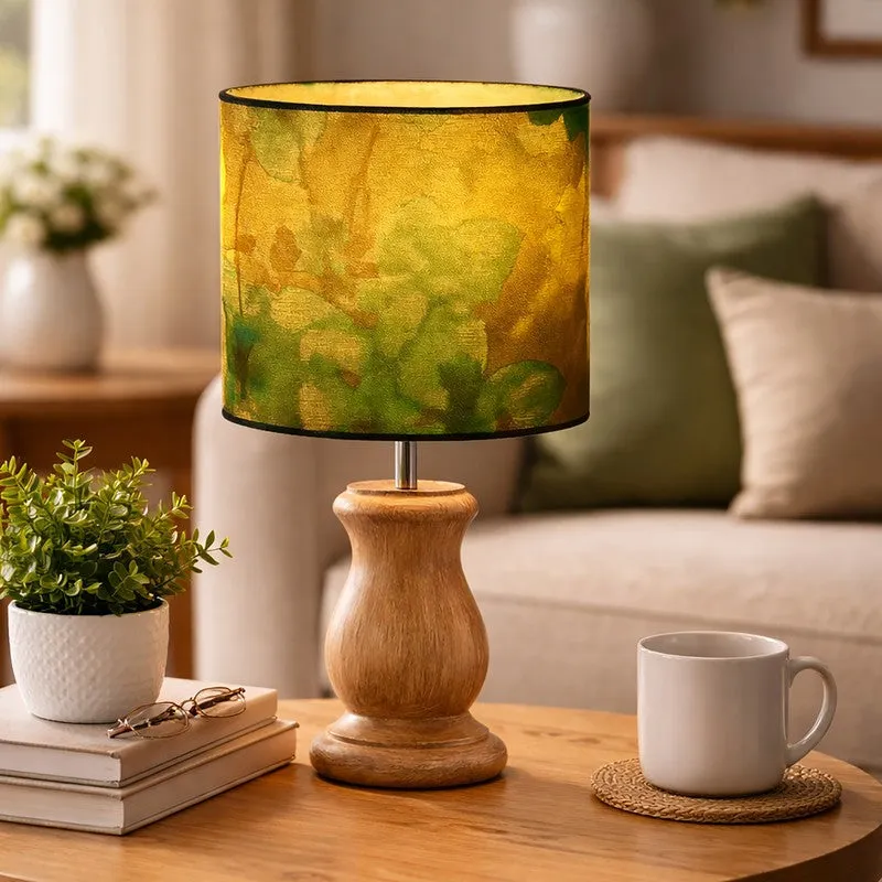 BloomGlow Wooden Table Lamp media 1
