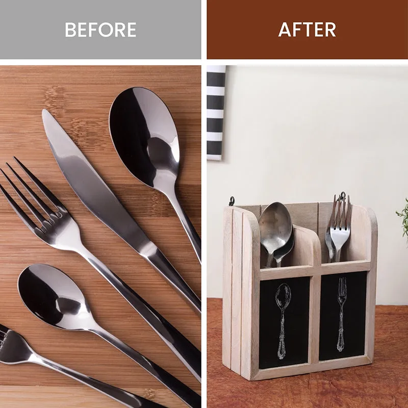 Paloma Wood Cutlery Holder media 7