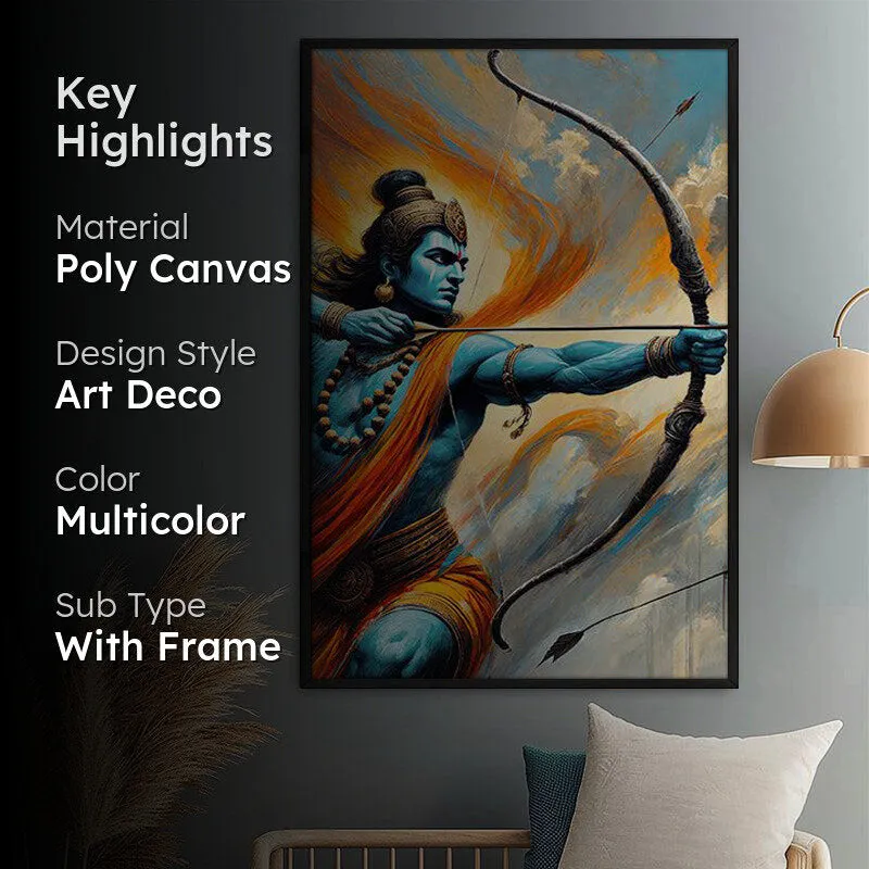 The Divine Archer Wall Painting With Frame media 2