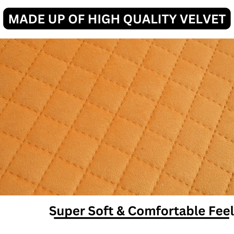 Orson Quilted Velvet Cushion Cover (Yellow) - Set Of Five media 5