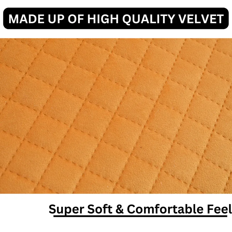 Orson Quilted Velvet Cushion Cover (Yellow) - Set Of Five media 5