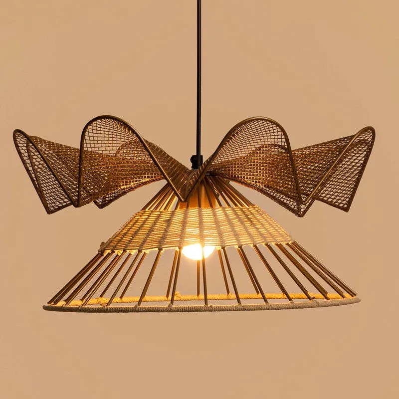 Aurelle Weave Fucius Steel Ceiling Lamp media 1