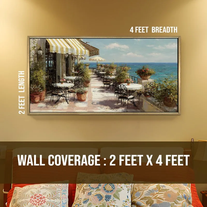 Breezy Morning Canvas Wall Painting With Frame media 9