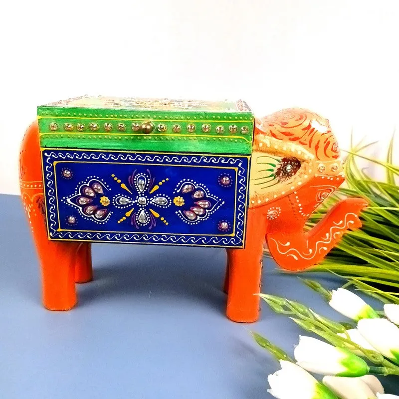 Grand Wooden Elephant Regal Jewel Box media 4