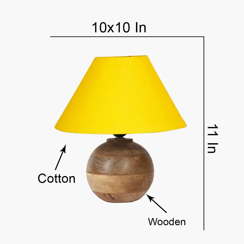 Cotin II Orb Cotton Table Lamp - Yellow,Brown media 7