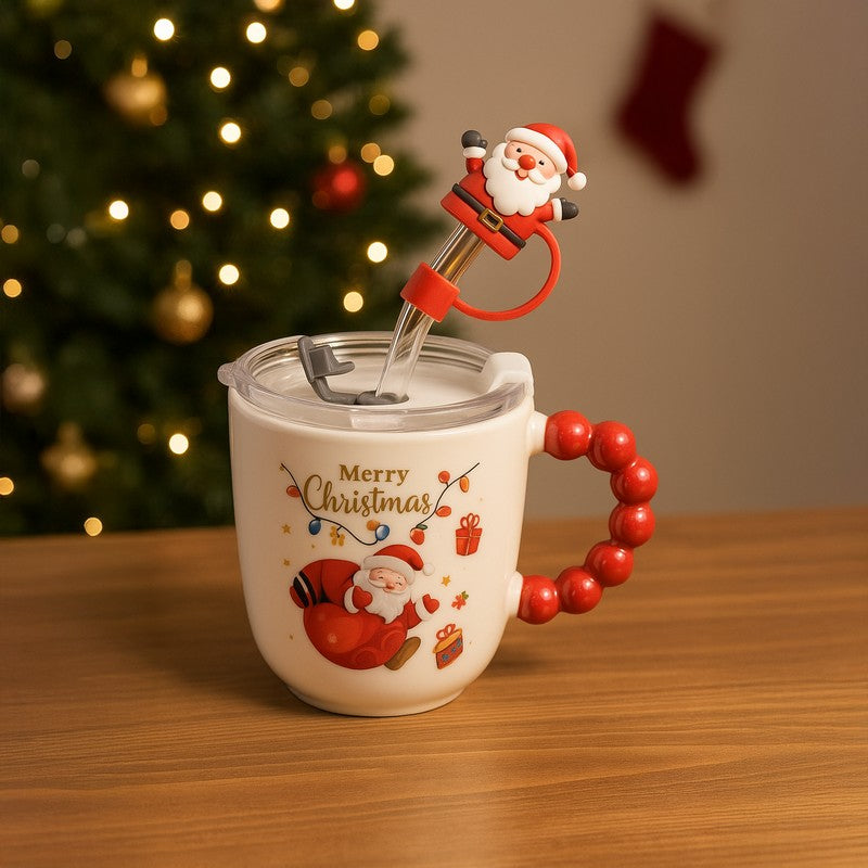 Santa Ceramic,Silicone Coffee Mug (350 mL)