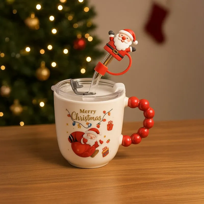 Santa Ceramic,Silicone Coffee Mug (350 mL) media 1